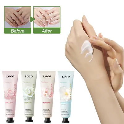 Custom Various Flower Extracts Your Hand Care Multiple Functions Deep Care for Your Skin Hand Lotion Cream Set with logo