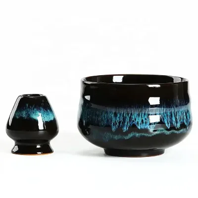 Matcha Tools Set High Quality Ceramic Matcha Bowl and Matcha Stand