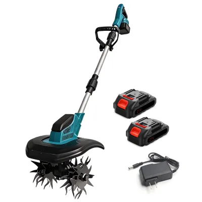 Lightweight Lithium Battery Mini Soil Tiller Planting Weeding Potted Plant Ditch Digging Multi-functional Cultivator