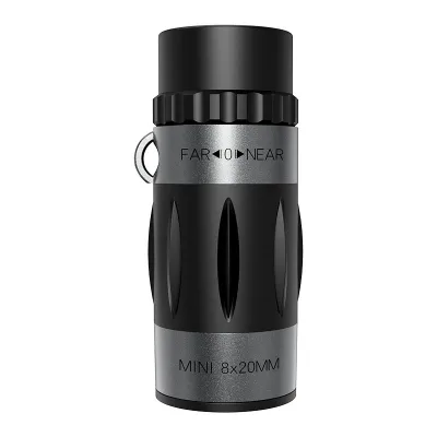 8X20 Cross Scale Ranging Binoculars Bak4 Prism 50mm Objective Small Pocket Pants Outdoor Scope Monocular