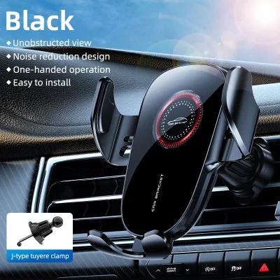 Factory Direct Single Hand Mechanical Lock 360 Rotatable Car Phone Holder Silent Air Vent Lightweight GPS Stand