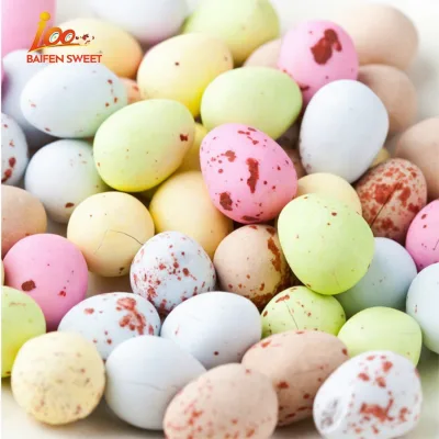 500g Bag Chocolate Flavour Small Eggs for Easter Decoration Chocolate and Speckled Eggs Candy
