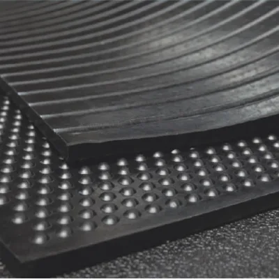 Heavy-Duty Stud Rubber Stable Mat Dairy Facility Long-Lasting Flooring Protection