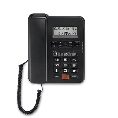 Office Use Analog Caller ID Telephone with Loud Speaker and Quick Dial Memory Keys Factory Price Corded Telefone Wholesale