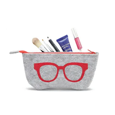Soft Felt Eyeglasses Bag Portable Cloth Eyewear Case Sunglasses Carrying Case Glasses Pouch Glaesses Dustproof Bag