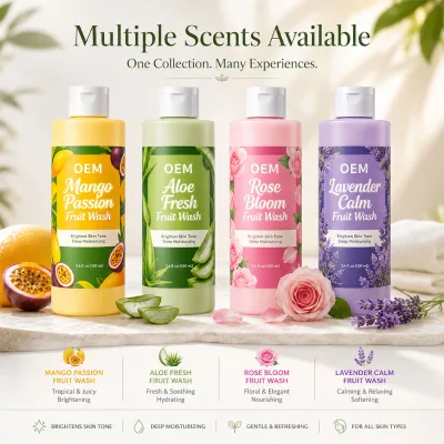 Trendy Mango Passion Fruit Intimate Care Wash OEM Luxurious Tropical Scent pH 4.5 Clean Beauty Formula Ph Balance Intimate Wash