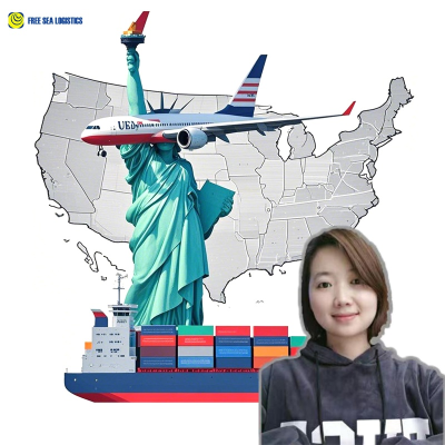 Lowest Ocean Rate Transportation Sea Freight Consolidation Warehousing Shipping to USA Fba Ddp air and Sea Shipping Service
