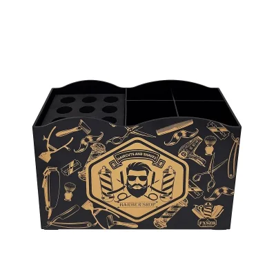Professional Hairstylist Salon Storage Case for Hair Styling Tools-Scissor Holder Brush Comb Clip Plastics Storage Box