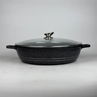 Factory Director 40cm Shallow Classic Die Cast Aluminum Nonstick Cooking Ware Set Metal Material