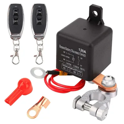 Remote Battery Disconnect Switch 12V 1.8w 120A 450A Remote Control with Long Lifespan for Car Audio Truck