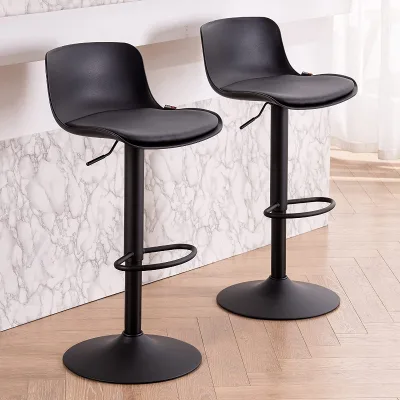 Counter Height Bar Stools ,Adjustable Bar Stools Bar Height, PU Covered Seat Metal bar Stool Telescopic Stool