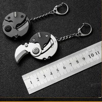 Stainless Steel Industrial/DIY 3CR13 OEM Knife Keychain Screwdriver Multifunctional Hexagon Coin Outdoor EDC Tool Folding Pocket