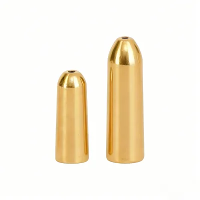 Lure Fishing Long-Cast Brass Bullet Threaded Sinkers Through-Body Texas Rig Slant-Surface River Fishing Weights