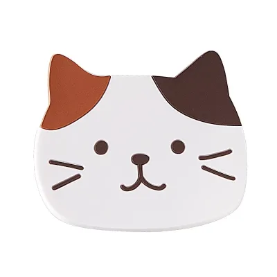 Wholesale Internet Celebrity Waterproof and Heat-insulating Mat Dining Mat, Anti slip Coaster, Cute cat PVC Silicone coaster