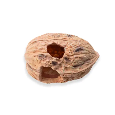 Fish tank Decoration and Ornament Resin Walnut Aquarium Hiding Nest Resting Place Fish, Shrimp, Crab Hiding Hole