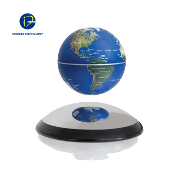 Magnetic Levitating Globe STEM Educational Toy with LED Lights Floating World Map for Home Study