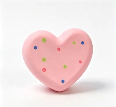 Lead Pastel Blue Pink Dot Pattern Cartoon Heart Shape Plaster Car Vent Air Freshener Reusable Porous Gypsum Auto Interior