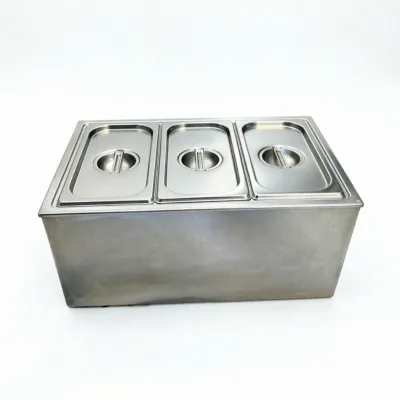Sunmax Commercial Grade Soup Warmer Buffet Style 201 Stainless Steel Electric Kettle Water Jacket Heating Energy Saving A+