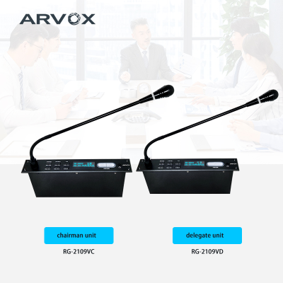 Digital Network Wired Conference System Type-C Interface Indesk Design Simultaneously Interpretation Voting Conference System