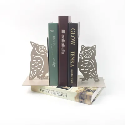 Custom Wholesale Decorative Non-skid Owl Book Ends for Shelves for Home Office School