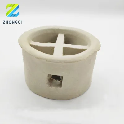 Zhongci 10 Years Ceramics Manufacturer Ceramic Cascade Mini Ring Ceramic Random Packing for Chemicals Industry