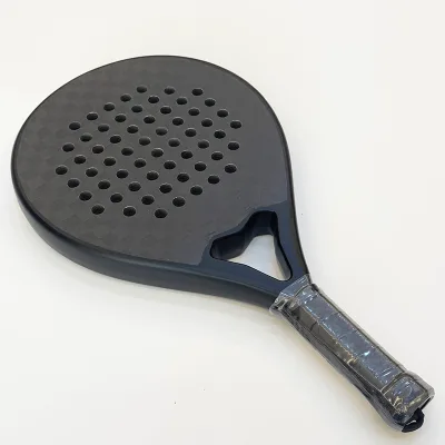High-Performance Lightweight Full Carbon Paddle Racket Durable for Precision Play with Durable Polyester Net