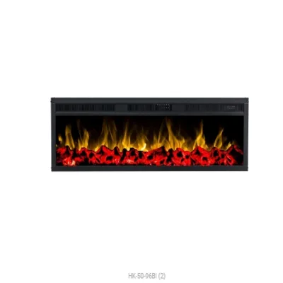 Factory Smart Three-side Electric Fireplace with Marble Surround Carving Modern Insert Mantel for Home Decor Appliance