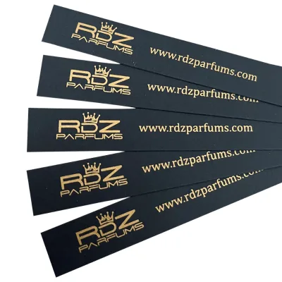Print Logo Black White Absorbent Paper for Fragrance Perfume Testing Paper Strips Perfume Smelling Strips