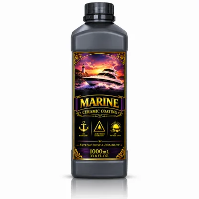 MARINE Ceramic Coating 1000ml UV Resistant Acid Wash Proof Extreme Shine Durable Boat Yacht Paint Sealant