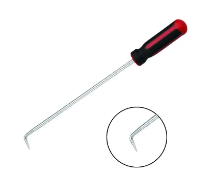 Hekeen Hand Tool Carbon Steel Glass Run Channel Cleaner with Ergonomic Handle Rubber Hook Pry Bar for Auto Repair