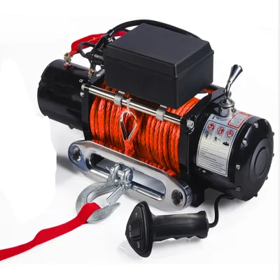Wholesale Heavy Duty 4WD Steel Electric Winch with Steel Wire Rope Wireless Control 12V 24V 12000lbs Auto for 4x4 Road Trucks