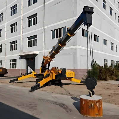 3 Ton Crawler Spider Crane 360° Rotating Hydraulic Leg Spider Crane