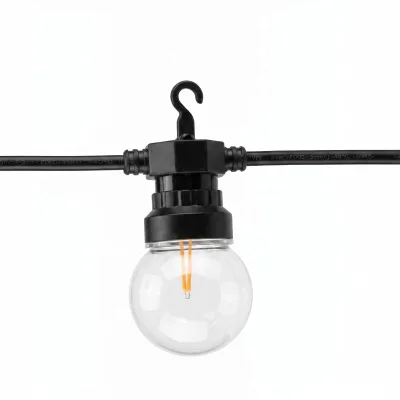 ArtNet DMX Control DC24V 50mm RGBW LED Feston String Pixel Clear Bulb LED Point Light for Festival Concert Touring Installation