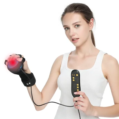 Electric Hot Compress Hand Grip Exerciser Strengthener Finger Therapy Squeeze Stress Relief Massage Ball Hand Exerciser Ball