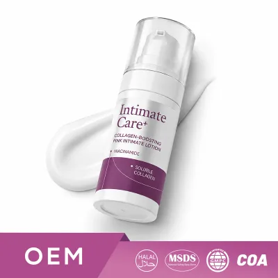 Mature Intimate Care Lotion Collagen Neuropeptide Pink Cream for Skin Elasticity and Firmness Private Area Barrier Repair Gel