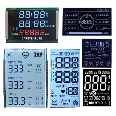 Dot Matrix Controller for Tester Meter Custom Lift 7 Segment VA Type Reflective Transmissive LCD Display 2.7-5V -10 +60