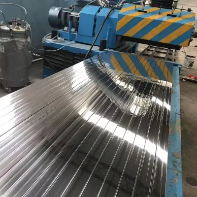 Heavy Duty Aluminum Extrusion Mirror Polishing Machine with VFD Speed Control Electric Lifting and Dust Collection