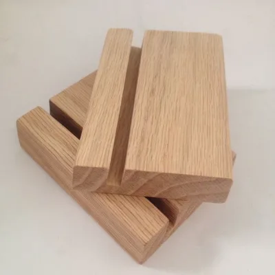 Solid Wood Polished Multifunction Desk Calendar Stand Natural Wood Paper Display for Tabletop
