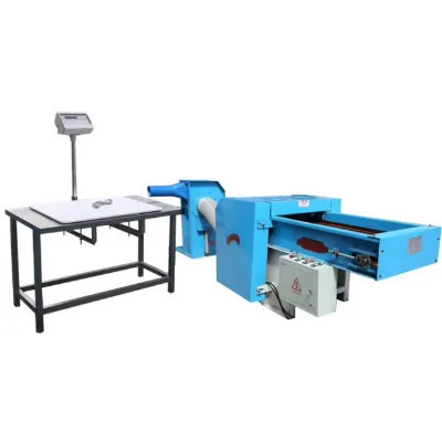 Home Textile Production Line Fiber Opening Cotton Carding Pillow Filling Machine With Weighting System