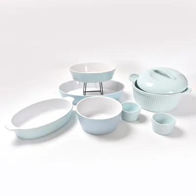 Embossed Baking Set Bread Pastry Pan Smooth Durable Ceramic Pan