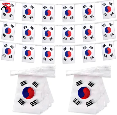 Wholesale High Quality Polyester South Korea Durable String Flag for Celebration Festival Decoration