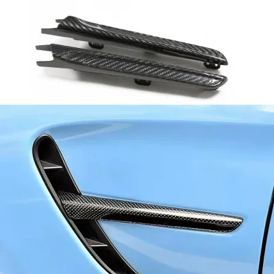 Real Carbon Fiber Front Fender Air Vents For G80 M3 Competition Side Fender Vent Covers Car Modification