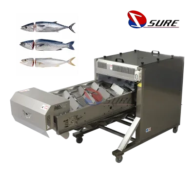 Commercial Frozen Fish Head Cut Machines Fish Head Removing Machine Fish Head Cutting Equipment