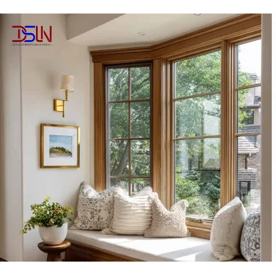 Luxury Aluminum Bow Window Alloy Slim Frame Impact Resistant Hurricane Rated Airtight Watertight for Coastal Residential House