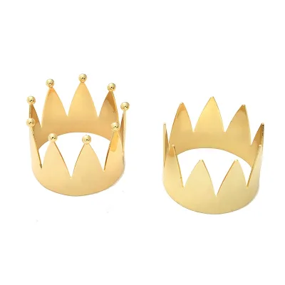 IN STOCK Crown-Shaped Napkin Rings, Exquisite High-Grade Napkin Ring for Hotel Restaurant Wedding Family Party Christmas Party