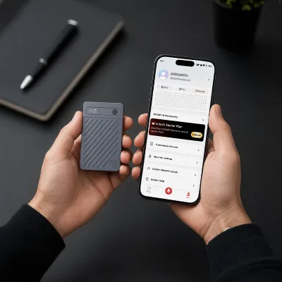 Healthcare AI Scribe Premium Sales Meeting AI Voice Recorder with Magnetic Mount and Voice to Text Transcription for Business