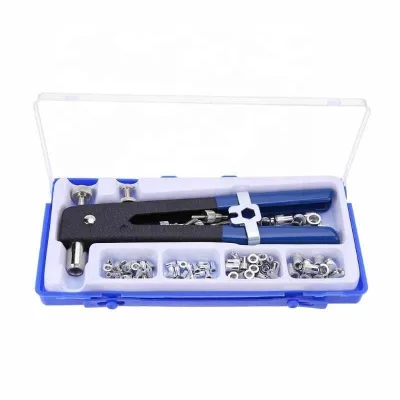 6/86pcs Blind Rivet Gun Heavy Duty Nut Threaded Insert Hand Riveting Kit M3-M8 Rivet Nuts Nail Gun Household Repair Tools