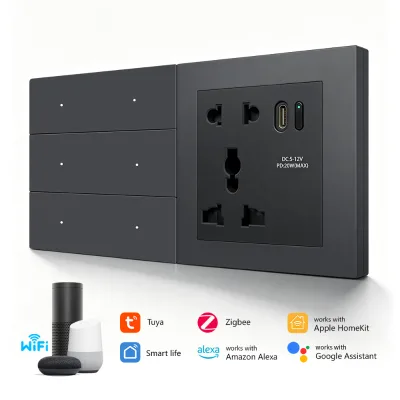 Nalite 20A Smart Socket WiFi Zigbee High Power Rating With Overcurrent Protection Child Lock for Air Conditioner Water Heater