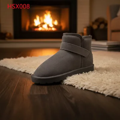 HY,short Tube Round Toe Design Unisex Super Warm Snow Boots Korean Market Non-slip TPR Outsole Lady Winter Boots HSX008