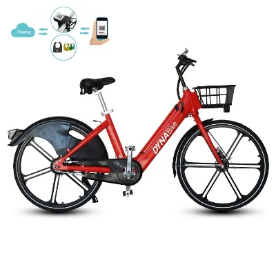 4G QR Code App Sharing City E-bike Dockless Horseshoe Helmet Lock Pedelecs IoT Wire Rental Electrical Bicycle